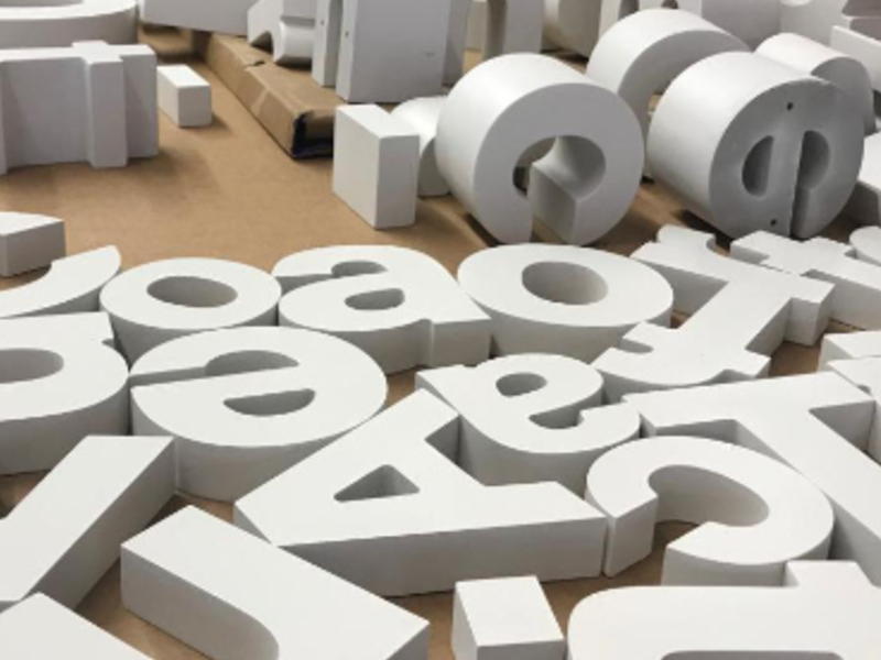 Letras tipo block, Lima Perú