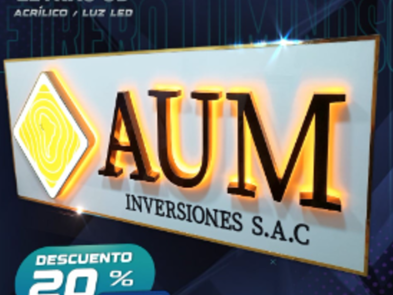 Letras 3D, Lima Perú