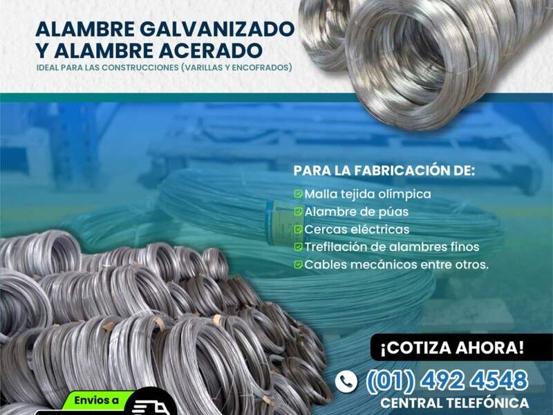 Alambre galvanizado Lima