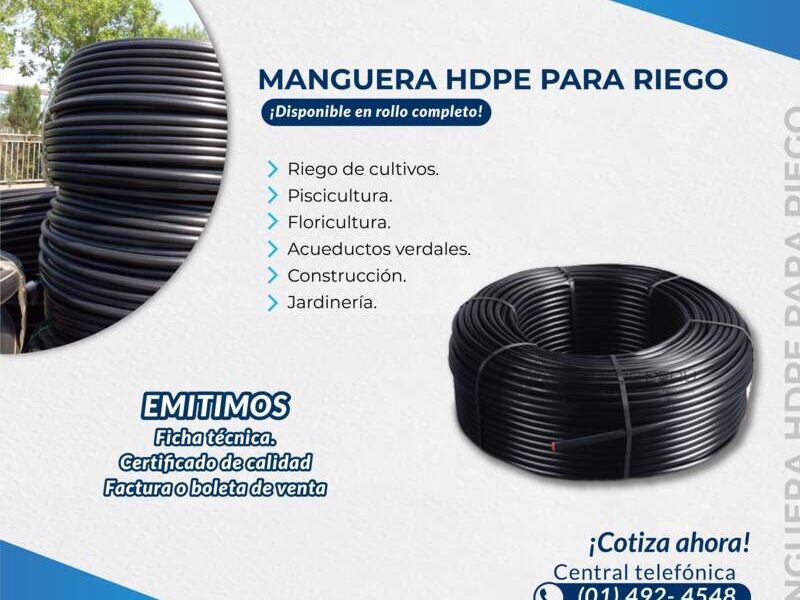 Manguera HDPE Lima