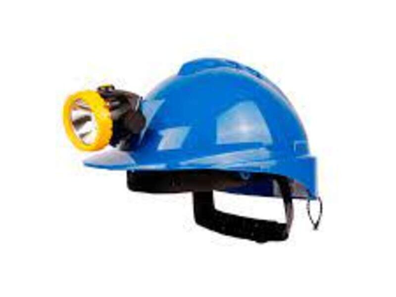 Casco con porta lampara en Lima