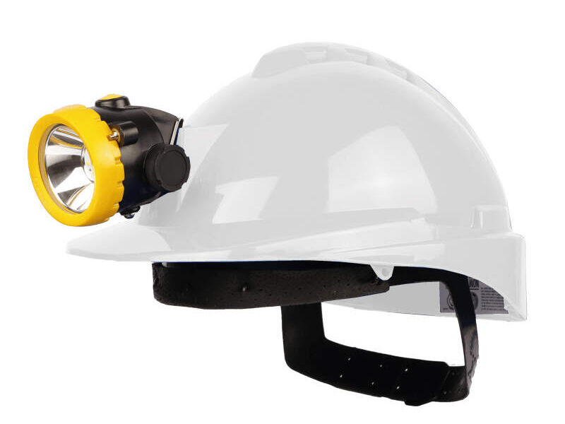 Casco con porta lampara en Lima