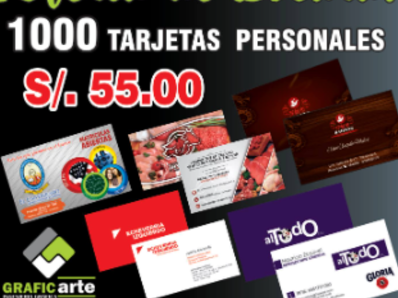 Tarjetas de presentación, Lima Perú