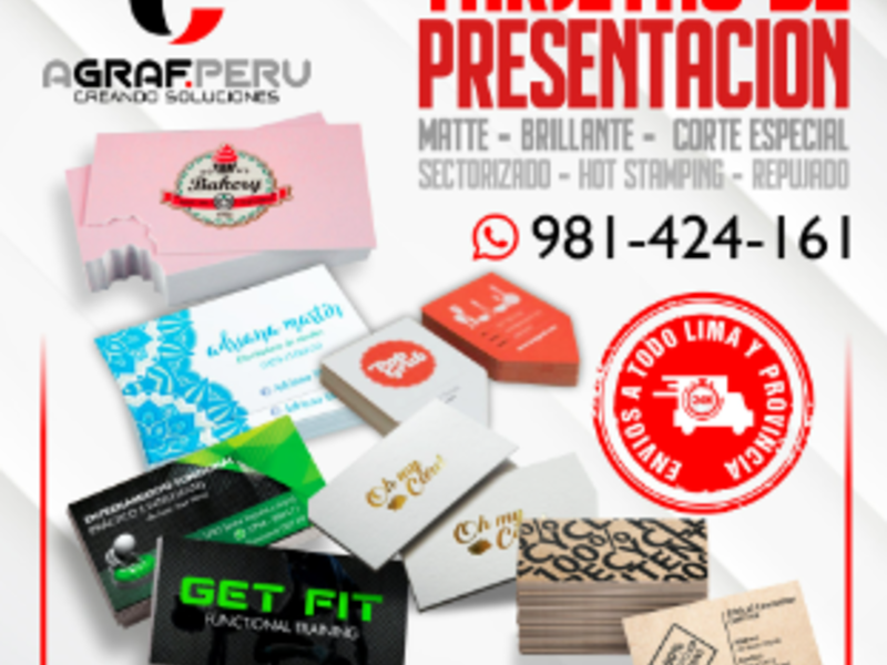 Tarjetas de presentación, Lima Perú