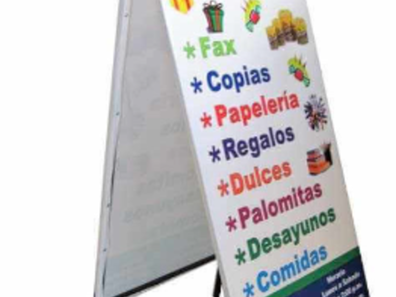 Caballetes publicitarios, Lima Perú