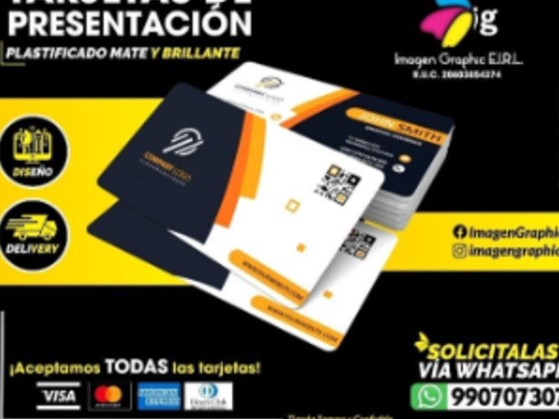 Tarjetas de presentación, Lima Perú