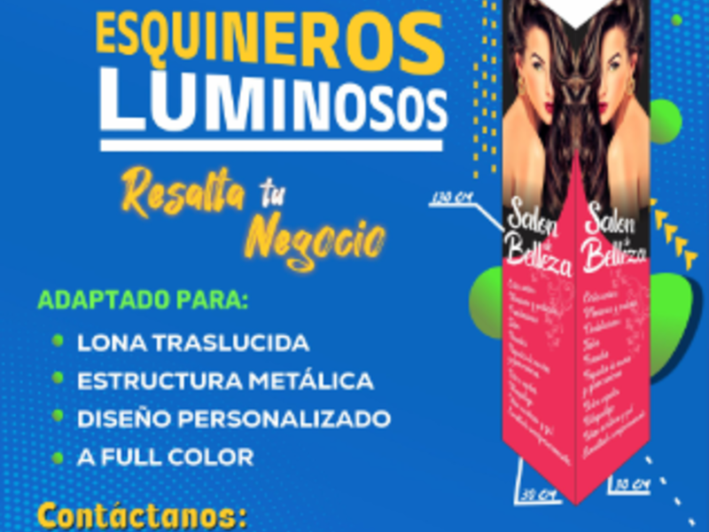 Esquineros luminosos, Arequipa Perú