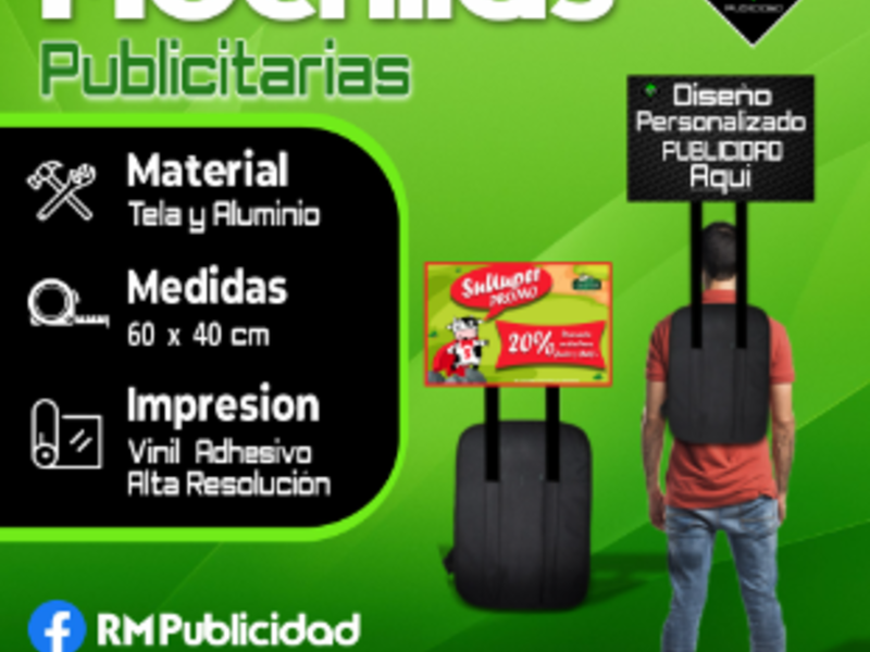 Mochilas publicitarias, Trujillo Perú