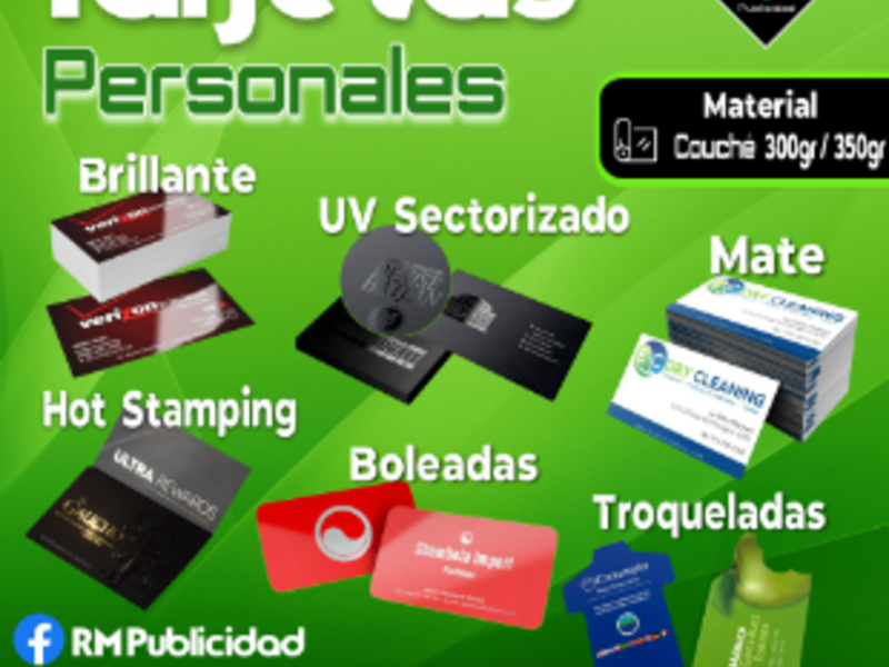Tarjetas de presentación, Trujillo Perú