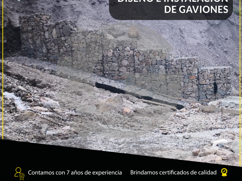 DISEÑO E INSTALACIÓN DE GAVIONES 