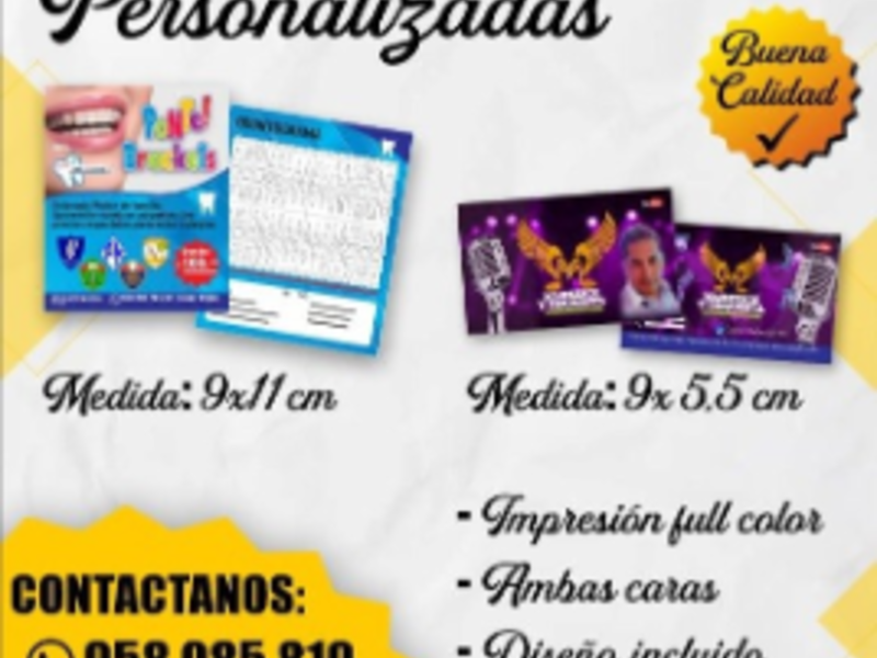 Tarjetas personales, Comas Perú