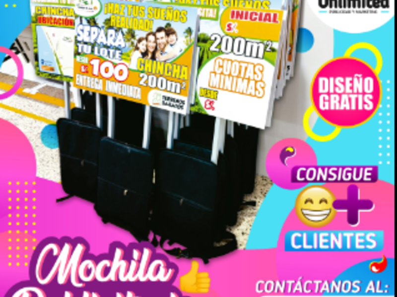 Mochilas publicitarias, Lima Perú