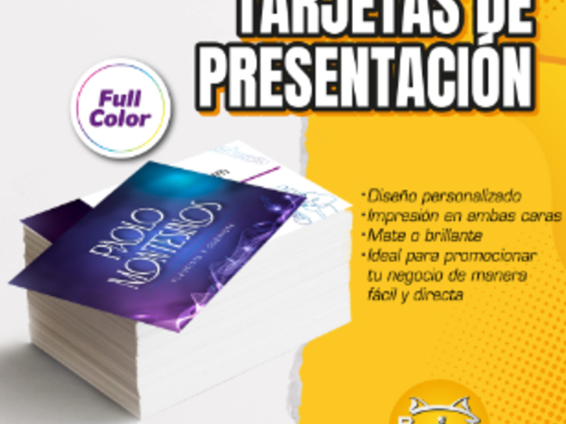 Tarjetas de presentación, Arequipa Perú