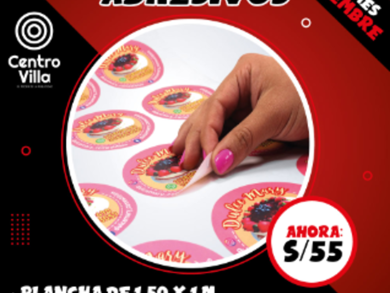 Stikers adhesivos, Lima Perú