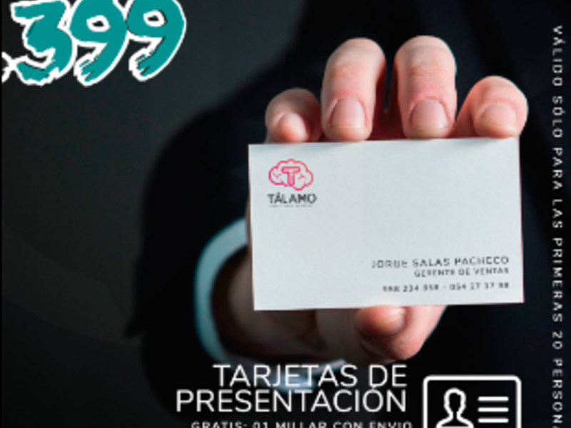 Tarjetas de presentación, Lima Perú