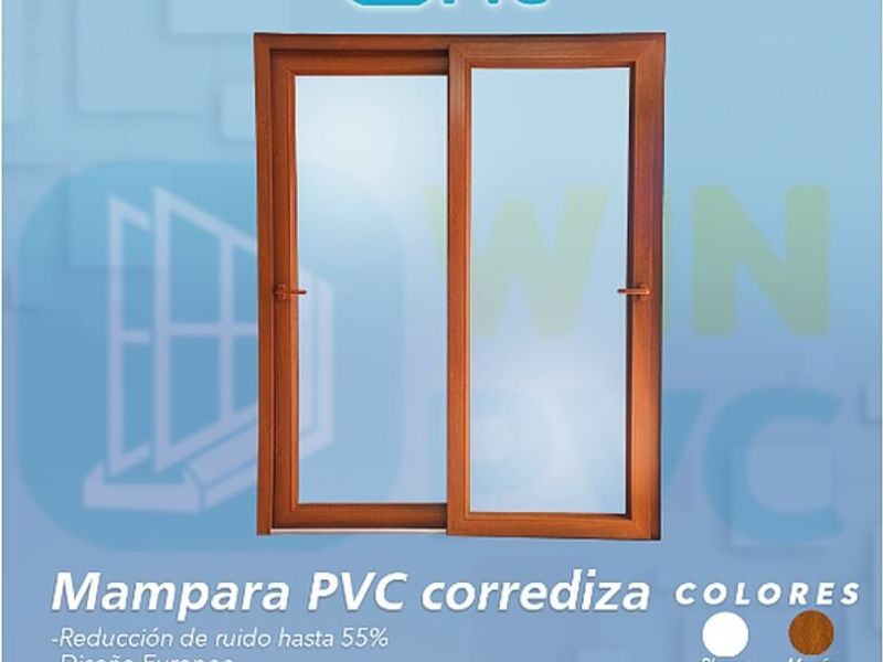 Mampara PVC corrediza San Borja