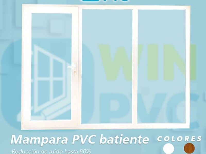 Mampara PVC batiente San Borja