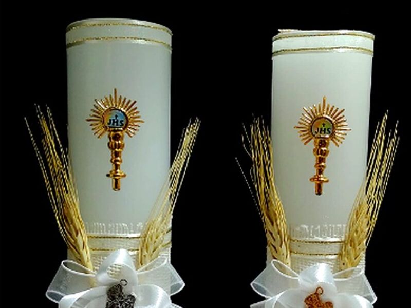 Vela decorada religiosa Peru