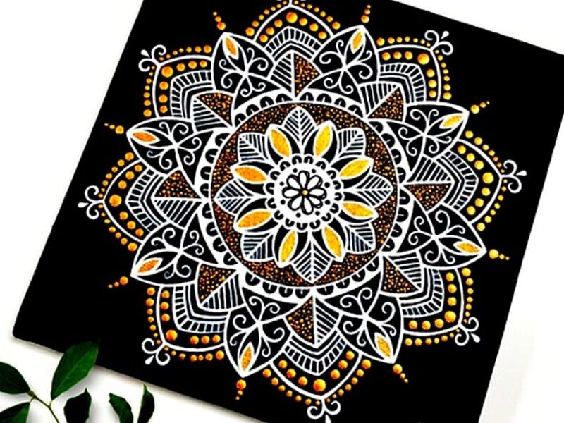 Cuadro Decorativo Mándala Black/Gold Perú
