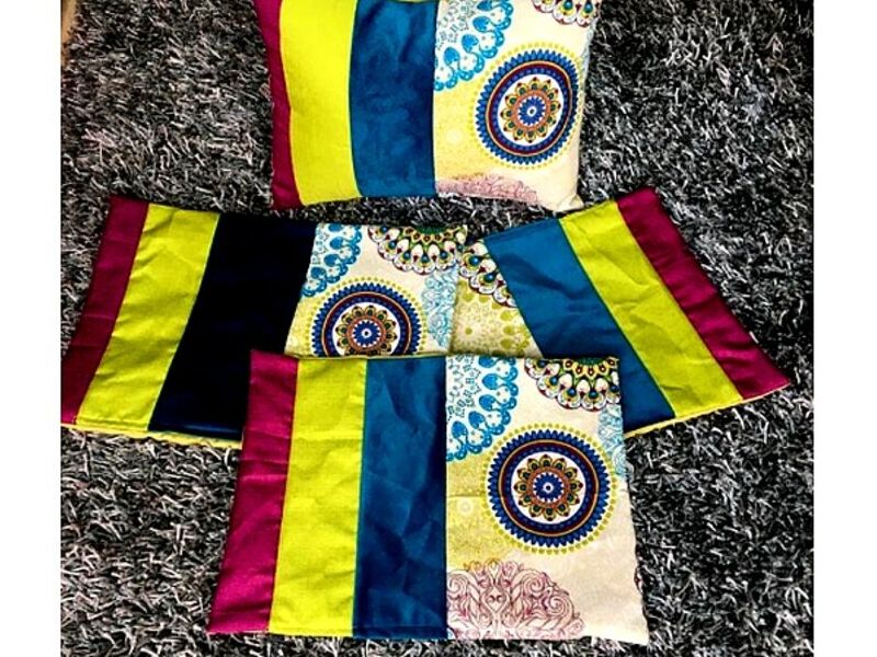 Cojin Decorativo Bicolor Peru