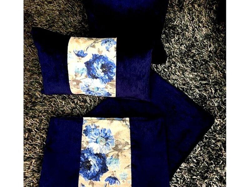 Cojin Azul Oscuro Decorativo Peru