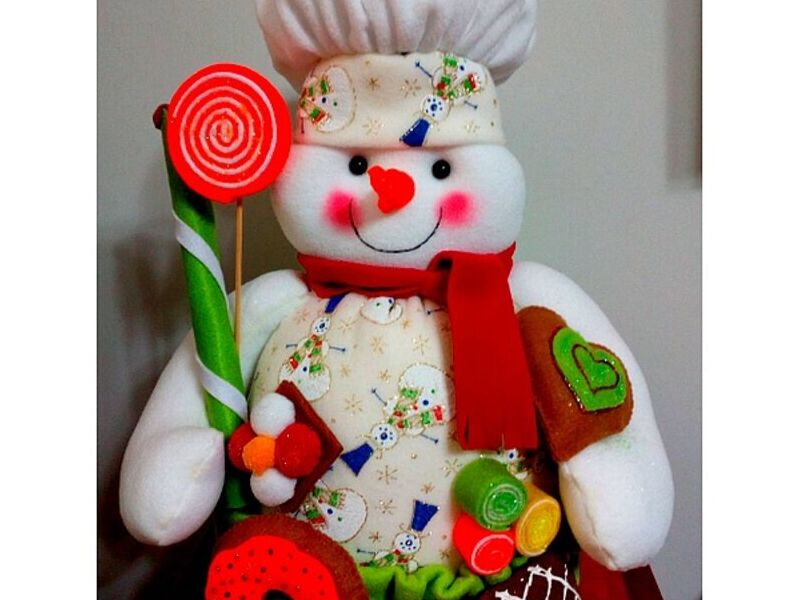 Adorno Navideño Hombre de Nieve Peru