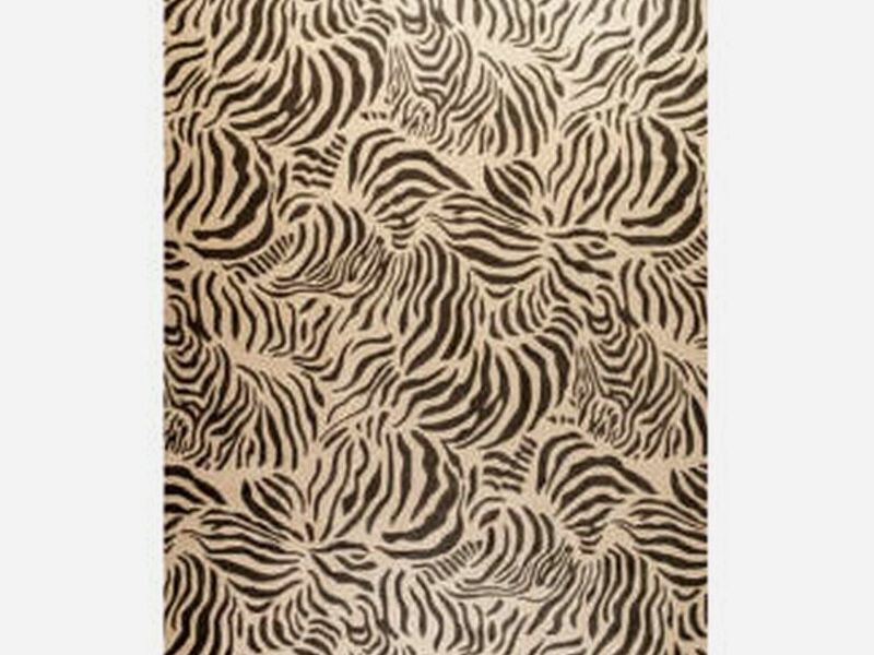 Alfombra Cebra Gris Ivory Peru