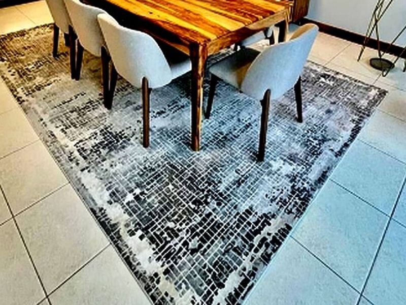 Alfombra moderna Black Bell Peru