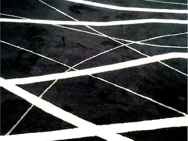 Alfombra moderna Blanco Negro Peru