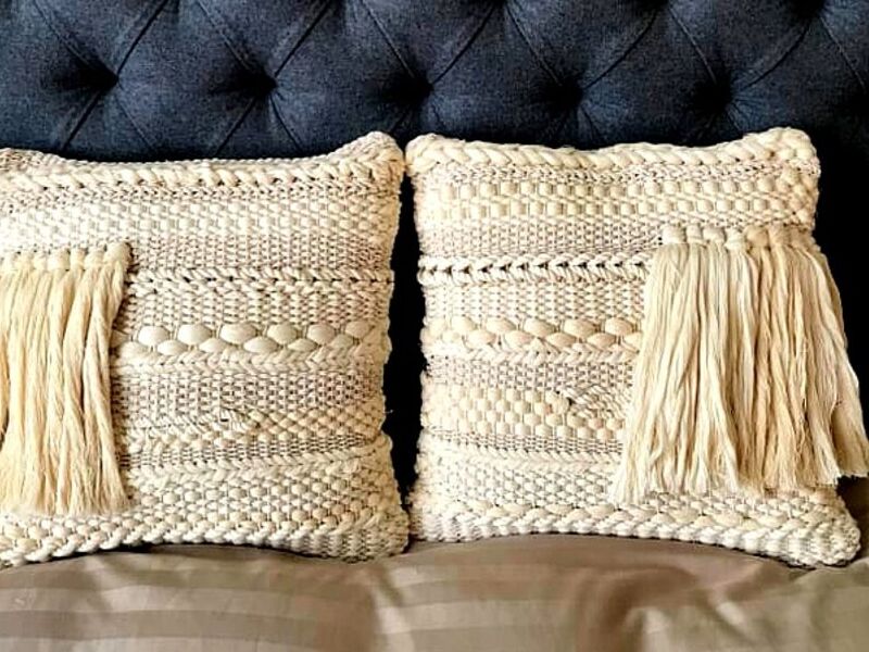 Cojin Moderno peludo Decorativo Peru