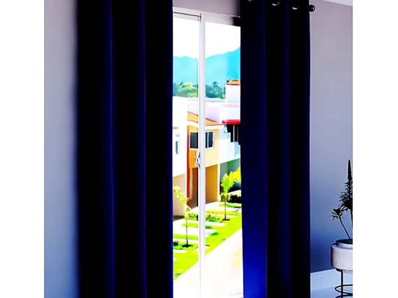 Cortinas Ojales Azul oscuro Peru