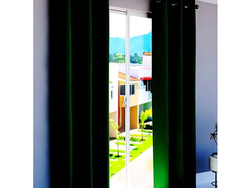 Cortinas Ojales Verde Peru
