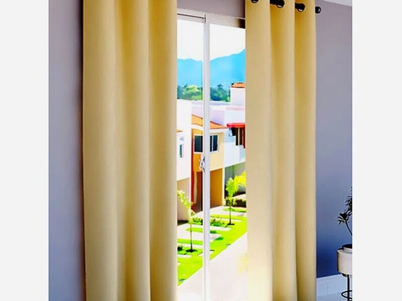 Cortina Ojales Beige Peru