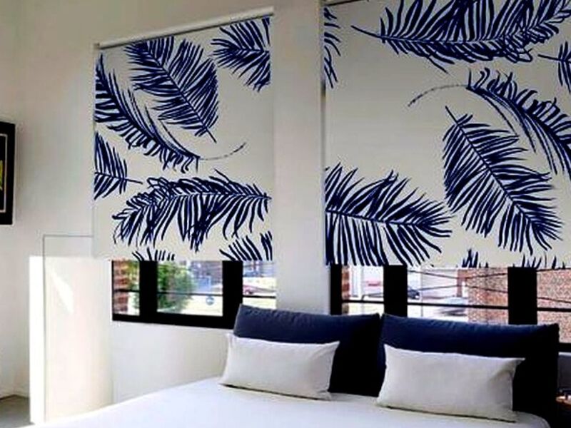 Cortina Roller Decorados Azules Peru