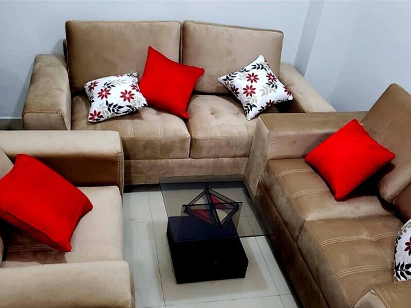 Juego de Sala Modulares Café Claro Perú