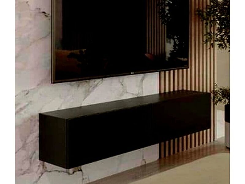 Mueble Negro TV Peru