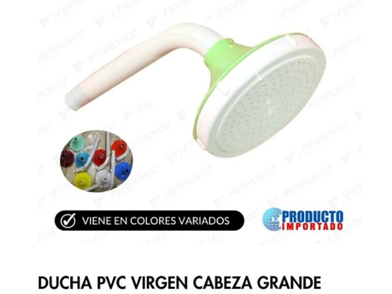 Ducha PVC Virgen Cabeza Grande Colores