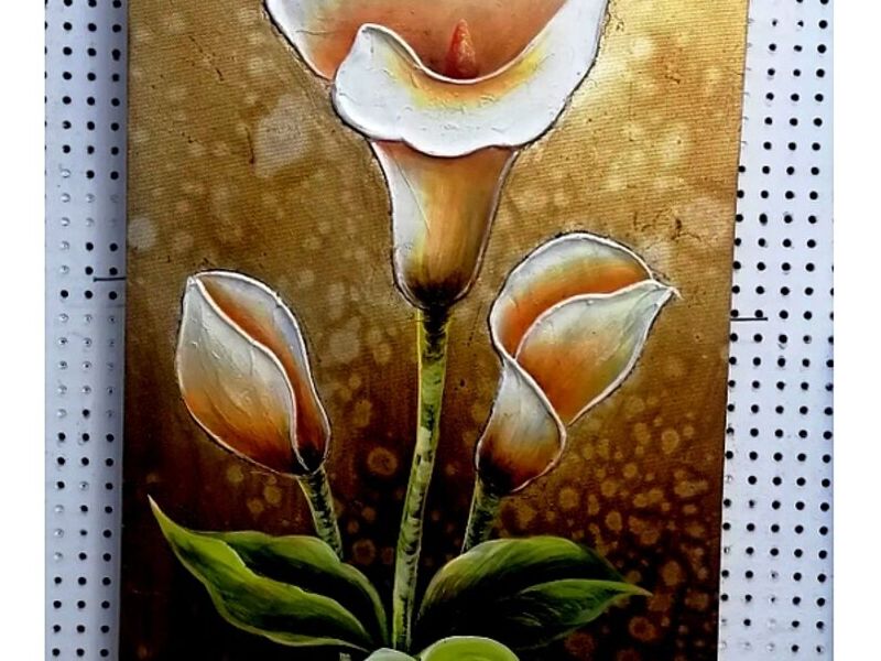 Cuadro decorativo Flor Blanca Peru