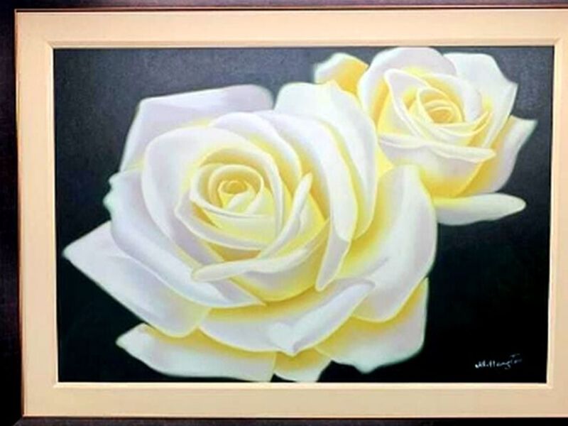 Cuadro decorativo Flor Petalos Blancos Peru