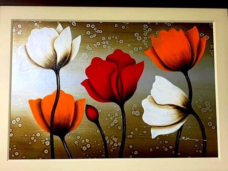 Cuadro decorativo Flor y Paz Peru