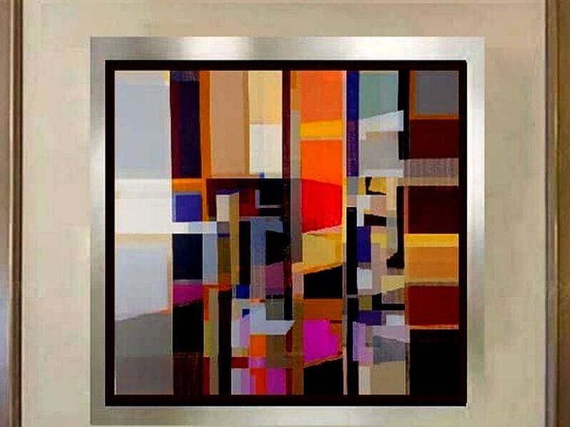 Cuadro decorativo Abstracto Plateado Peru