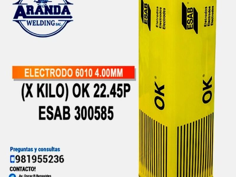 Electrodo Revestido E-6010 Perú