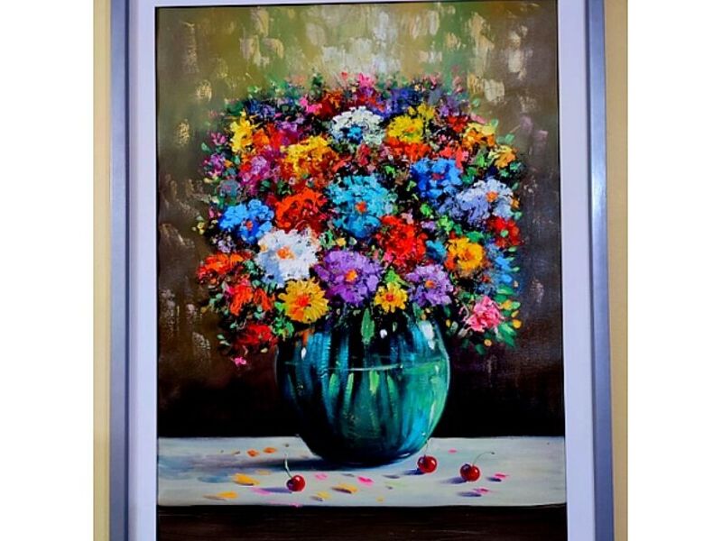 Cuadro decorativo Flores Multicolor Peru