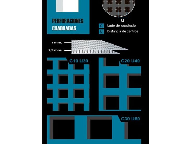 LAMINAS PERFORADAS CUADRADAS PERU