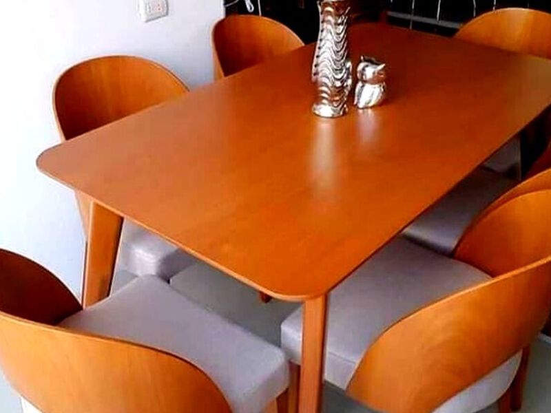 Comedor Clasico Madera Pino Peru