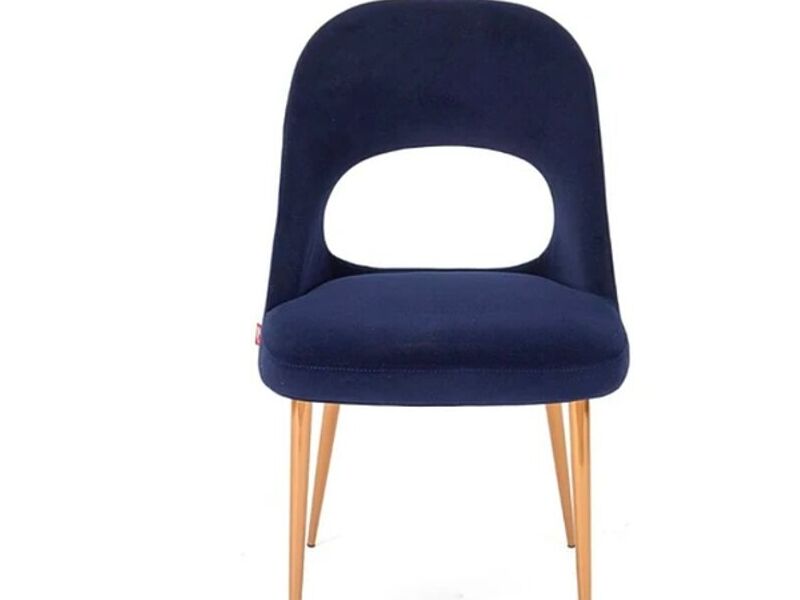 SILLA LEX VELVET AZUL PERU