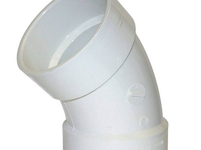 Tubo PVC codo 45° Perú