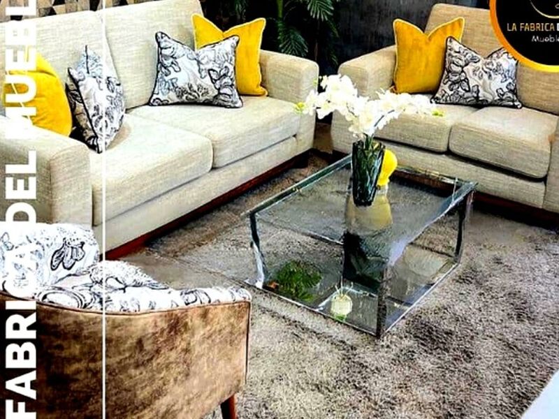 Juego Sofas Clasico Beige Peru