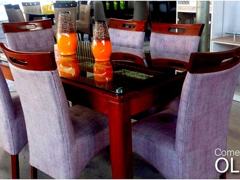 Comedor Moderno Sillas Grises Peru