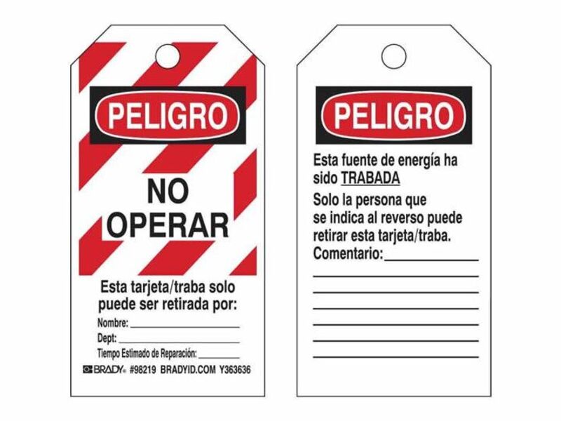 Tarjetas de bloqueo y etiquetado Perú